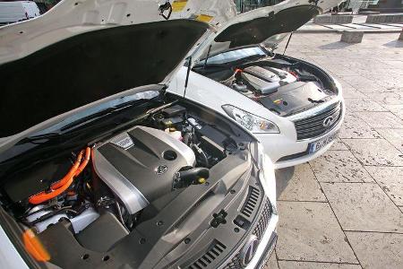 Lexus GS 450h F-Sport, Infiniti M35h GT Premium, Motor