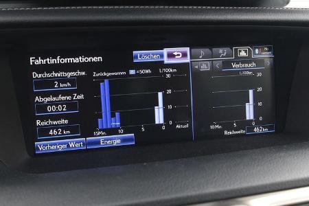 Lexus GS 450h F-Sport, Fahrtinformationen, Display