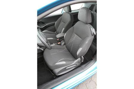 Peugeot 208, Fahrersitz