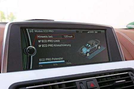 BMW 640i Gran Coupé, Navi, Display