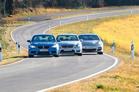 BMW M5, Mercedes E 63 AMG, Porsche Panamera Turbo
