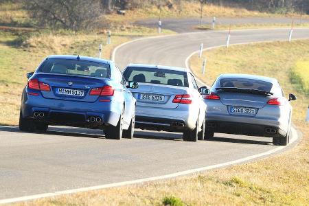 BMW M5, Mercedes E 63 AMG, Porsche Panamera Turbo