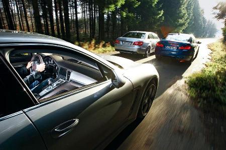 BMW M5, Mercedes E 63 AMG, Porsche Panamera Turbo