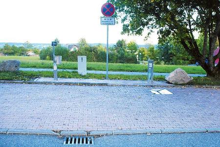 Am Platz: Auch die Fläche an der Modusan-Anlage ist sehr schräg.