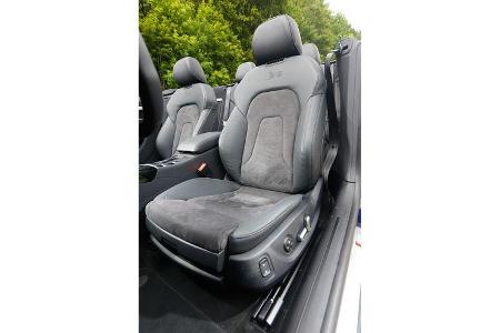 Audi S5 Cabrio, Fahrersitz