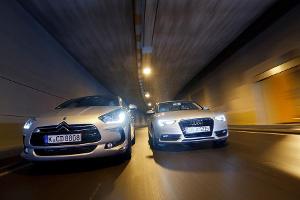 Audi A5 Sportback und Citroën DS5 im Test