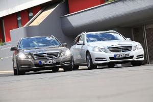 Mercedes E 300 Hybrid und E 250 CDI T im Test