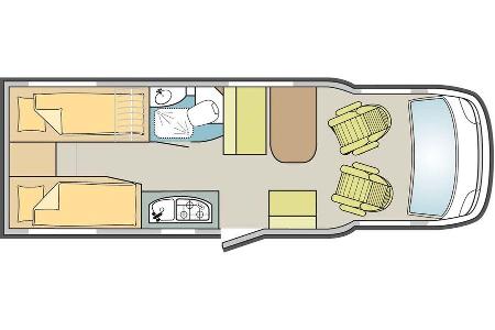 Grundriss Dethleffs Globebus Active T4