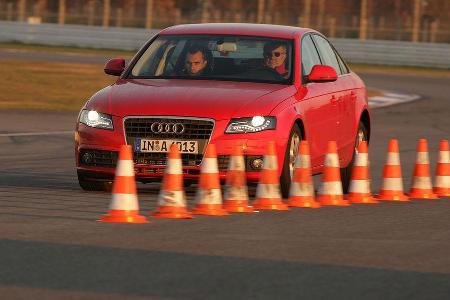 Der Audi verzögert zuverlässig auf Sportwagenniveau.