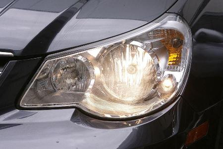 Das Licht ist nur mittelmäßig.