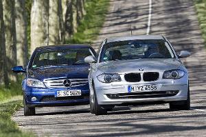 Test BMW 118i und Mercedes CLC