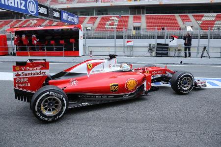Sebastian Vettel - Ferrari - Formel 1 - Test - Barcelona - 2. Mrz 2016