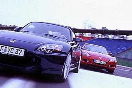 Mazda RX-8 gegen Honda S2000