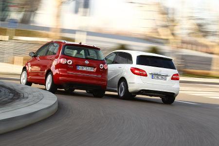 Mercedes B 200, VW Golf Plus 1.4TSI