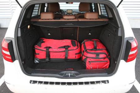 Mercedes B 200, Kofferraum