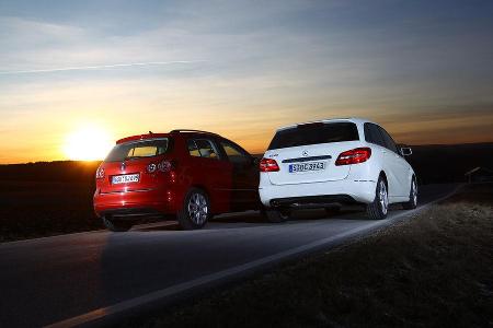 Mercedes B 200, VW Golf Plus 1.4TSI