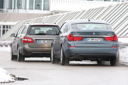 BMW 530d GT und Mercedes E 350 CDI T-Modell