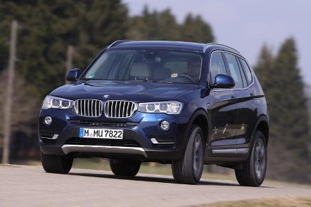 BMW X3 xDrive 35d, Frontansicht