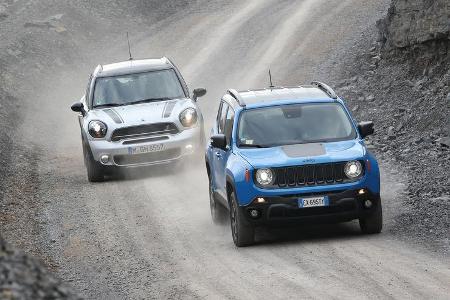 Jeep Renegade, Mini Countryman, Frontansicht