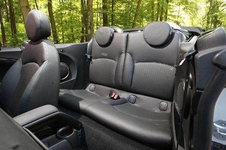 Mini Cooper Cabrio, Rückbank, Rücksitze