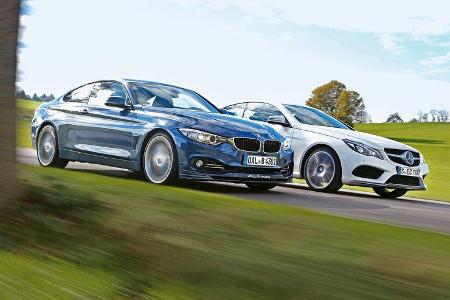 Alpina B4 Biturbo Coupé Allrad, Mercedes E 500 Coupé, Frontansicht