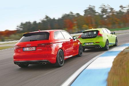 MTM-Audi S3, Heico-Volvo V40 T5 HPC, Heckansicht