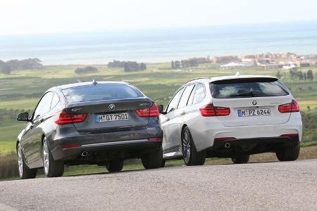 BMW 320d Touring, BMW 320d GT, Heckansicht