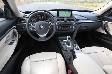 BMW 320d GT, Cockpit, Lenkrad