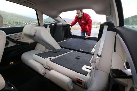 BMW 320d GT, Ladfläche, Rücksitz, Umklappen