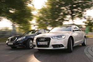 Audi A6 2.0 TDI Ultra vs. Mercedes E 220 Bluetec