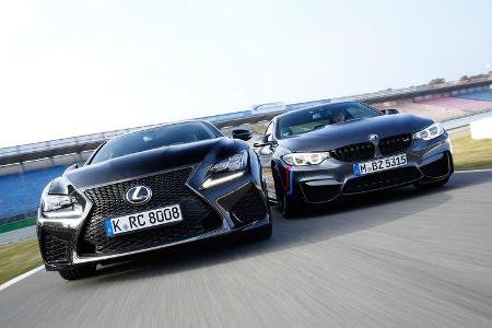 Lexus RC F, BMW M4 Performance, Frontansicht