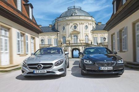 BMW 650i Coupé, Mercedes S 500 4Matic Coupé, Frontansicht
