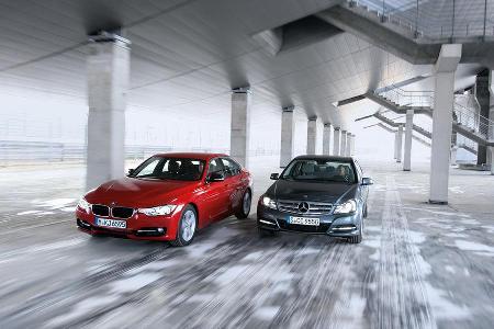 BMW 335i, Mercedes C 350