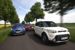 Kia Soul gegen Opel Mokka und Skoda Yeti