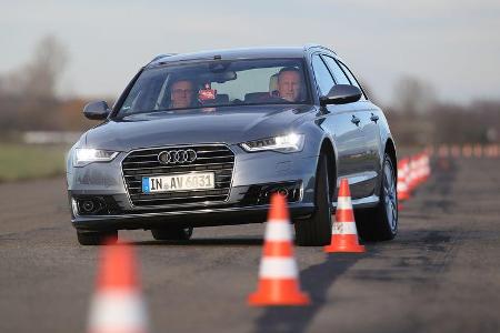 Audi A6 Avant 2.0 TDI Ultra, Frontansicht, Slalom