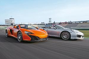 McLaren 650s Spider, Porsche 911 Turbo S Cabrio