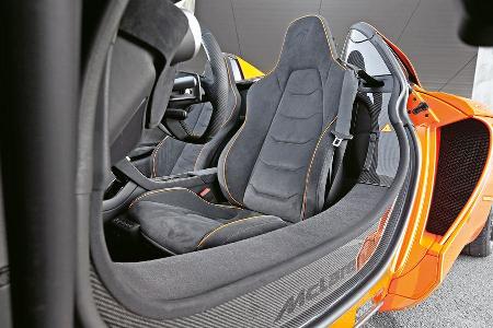 McLaren 650s Spider, Fahrersitz