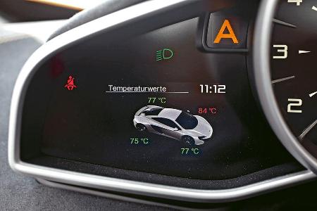 McLaren 650s Spider, Display, Anzeige