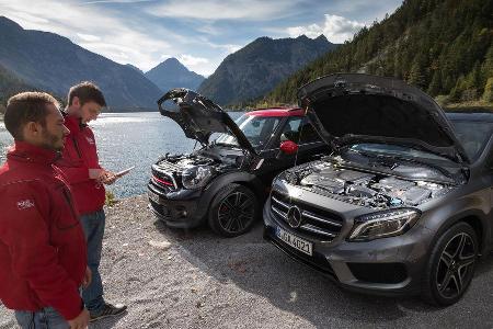 Mercedes GLA 250 4Matic, Mini Countryman JCW All4,