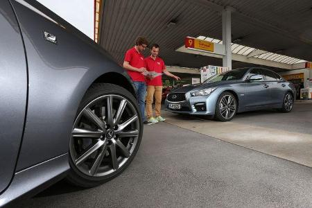 Infiniti Q50 S 3.5 V6 Hybrid, Lexus GS 450h F-Sport, Testfahrt