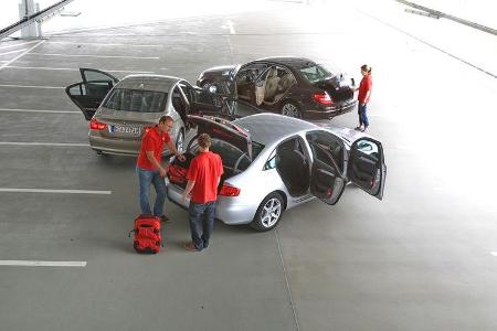 Mercedes C 220 CDI, Audi A4 2.0 TDI, BMW 320d