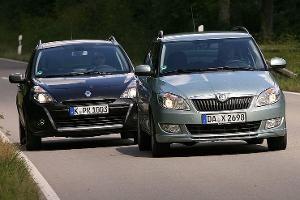 Renault Clio und Skoda Fabia im Test
