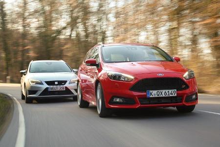 Ford Focus ST Turnier, Seat Leon ST Cupra 265, Frontansicht