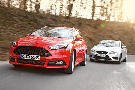Ford Focus ST Turnier, Seat Leon ST Cupra 265, Frontansicht