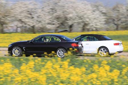 Audi A5 Cabrio, BMW Vierer Cabrio, Seitenansicht