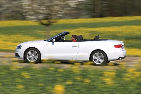 Audi A5 Cabrio 2.0 TDI, Seitenansicht
