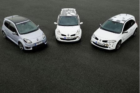 Clio Renault Sport, Twingo Renault Sport, Mégane Renault Sport, 2008