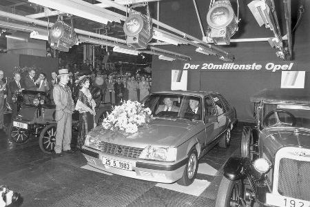 Opel Senator 20-millionster Opel