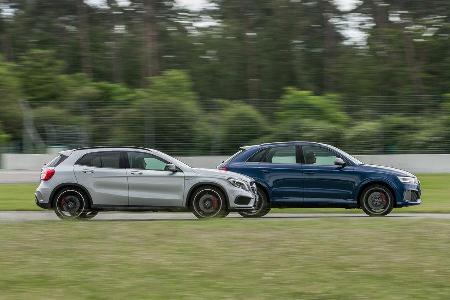 Audi RS Q3 Performance, Mercedes-AMG GLA 45 4Matic, Seitenansicht
