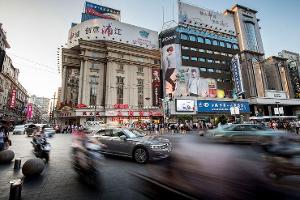 Automarkt und Verkehr in China